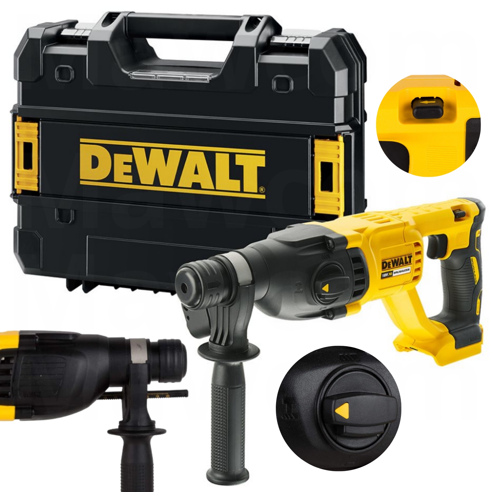 DeWalt DCH133NT Młotowiertarka 3-funkcyjna 18V Xr SDS-Plus z funkcją kucia