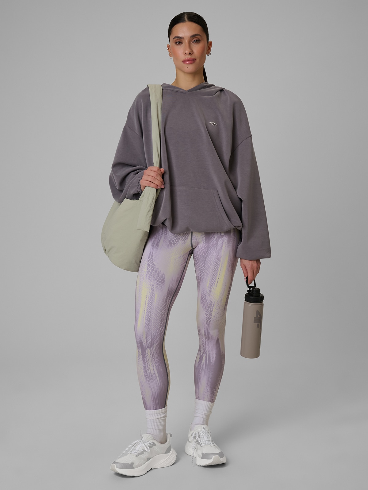 4F Dámské Tréninkové Legíny Žluté, Rychleschnoucí, Velikost M