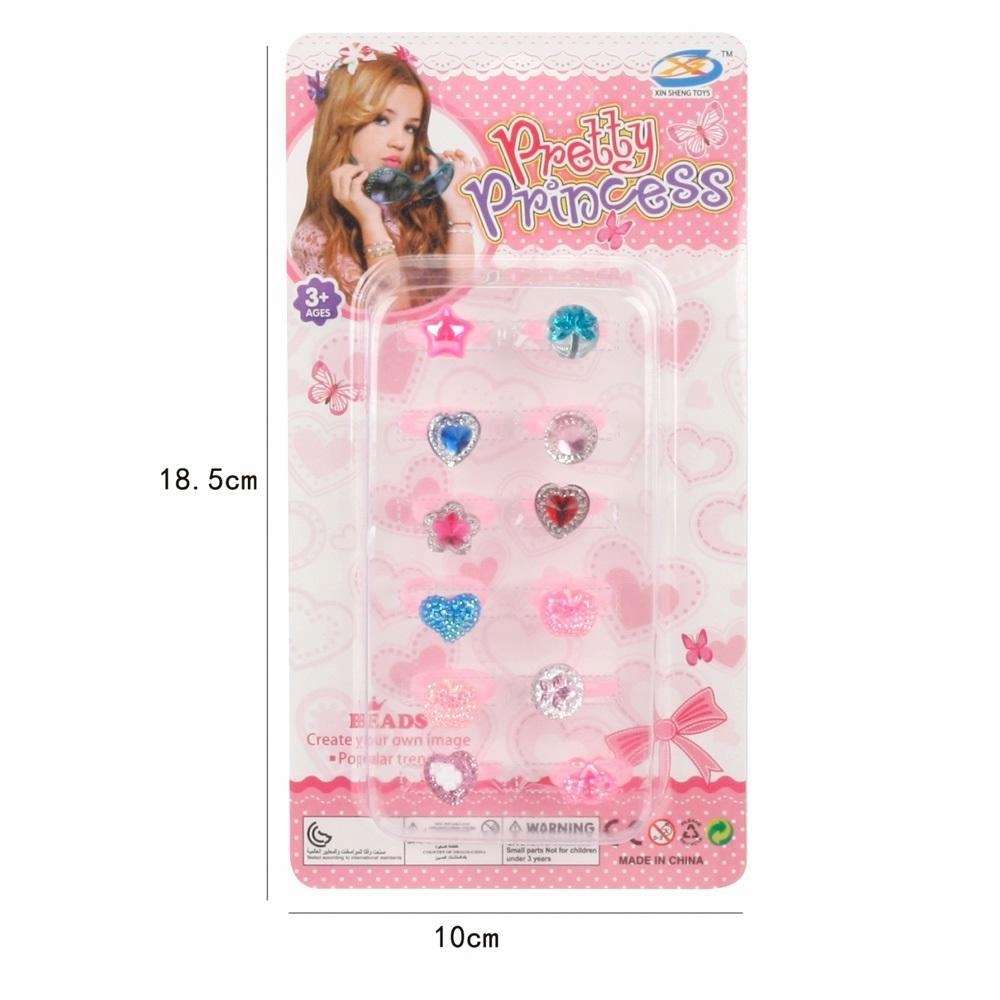 ZESTAW PIERŚCIONKÓW - 10 SZTUK, ASKATO