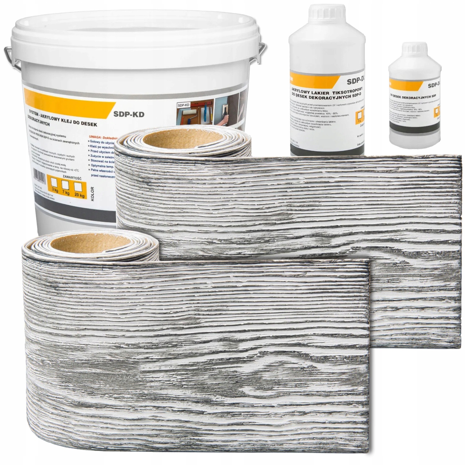 Fasádní deska Elastická imitace dřeva 3D Patina Grafit Sada 0,83 m²