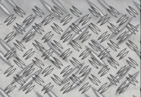 Szablon aerograf FX blacha ryflowana 2