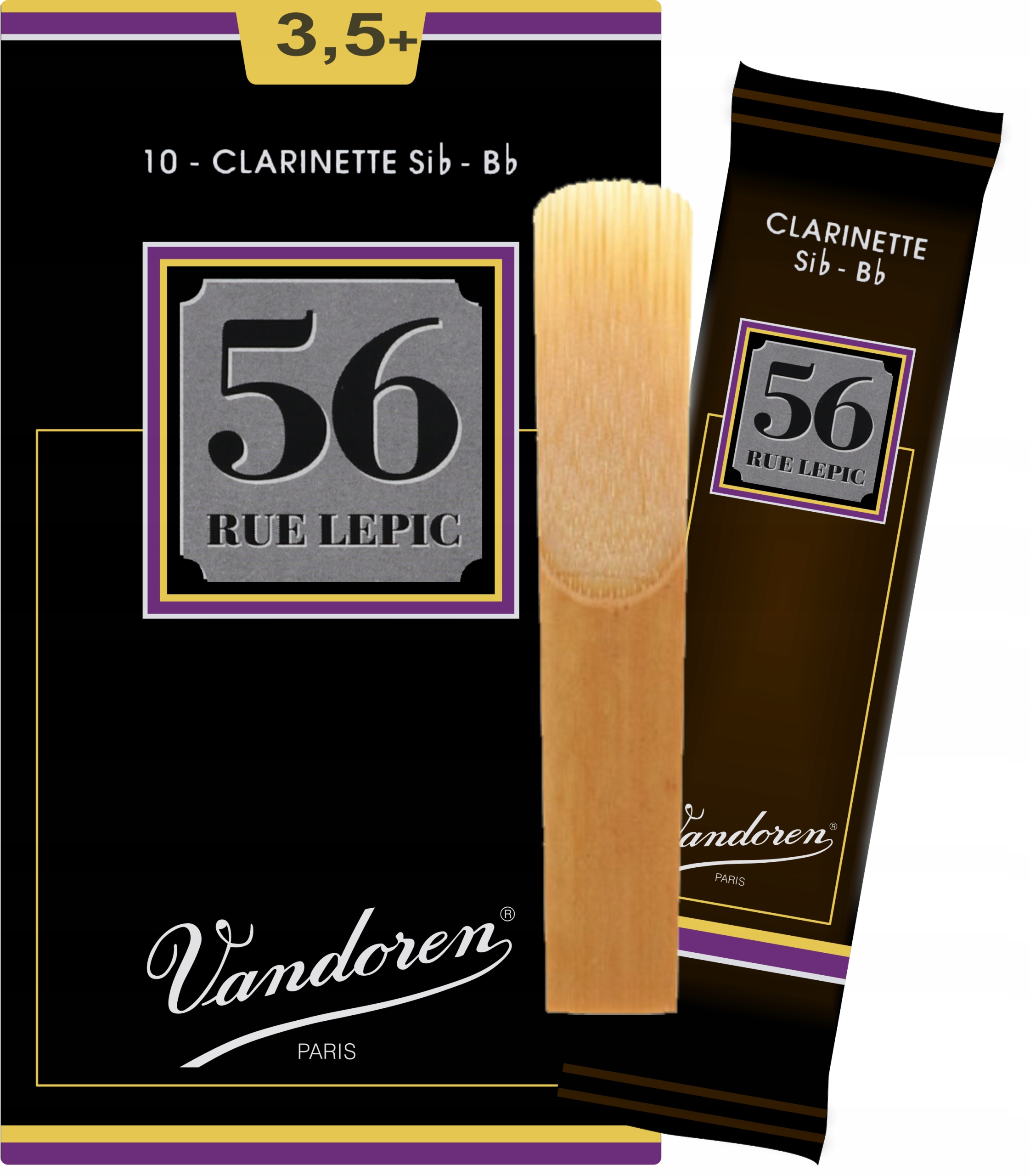 Stroik klarnet Bb 3,5+ Vandoren 56 Rue Lepic CR5035+ 1 szt.