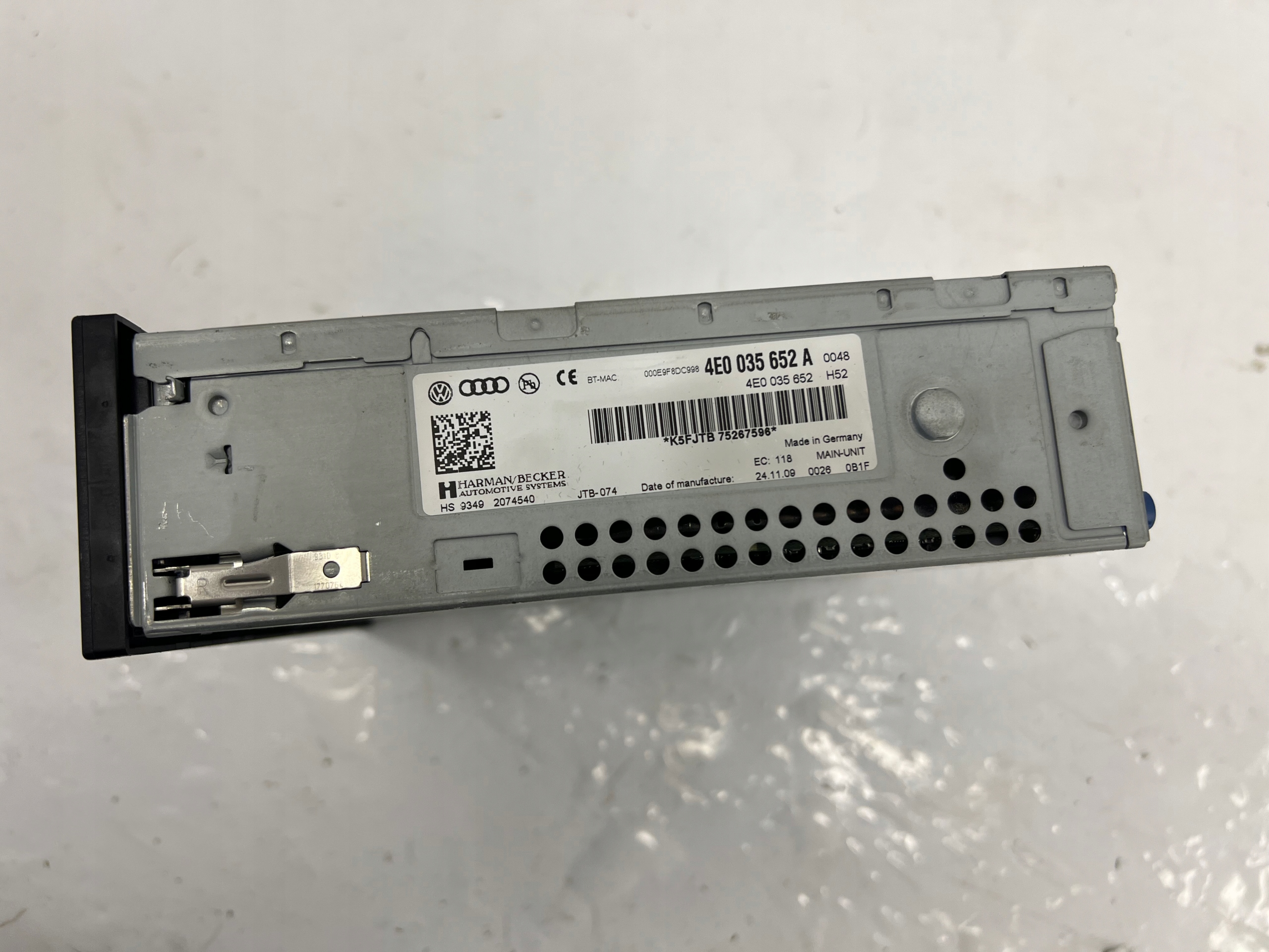 AUDI A6 C6 A8 D3 Q7 4L card reader SD MULTIMEDIA MMI navigation 4E0035652A