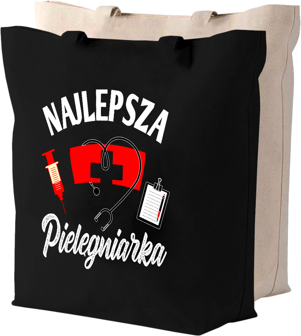 Torba bawełniana DLA PIELĘGNIARKI + IMIĘ