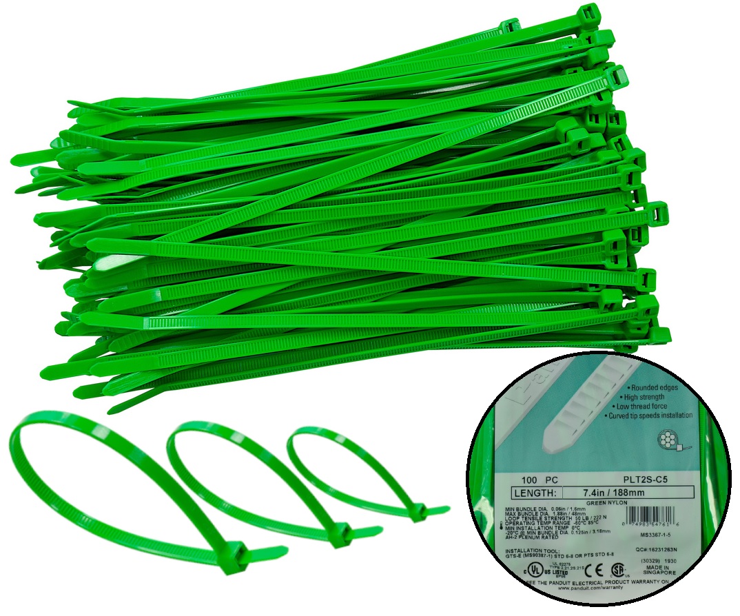 КАБЕЛЬНЫЕ СТЯЖКИ TRYTKI GREEN 4, 8X188