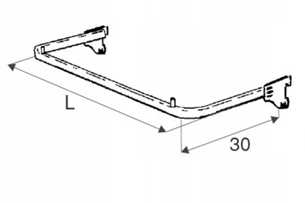 Wieszak ramowy Soti-Line chromowany 60cm Marka TRL Trader Line