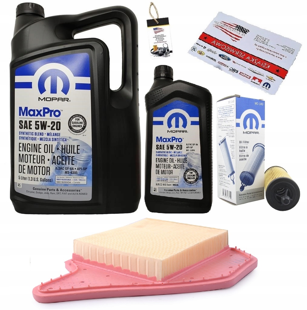 MOPAR 5W20 + FILTRY GRAND CARAVAN 3,6 14-20