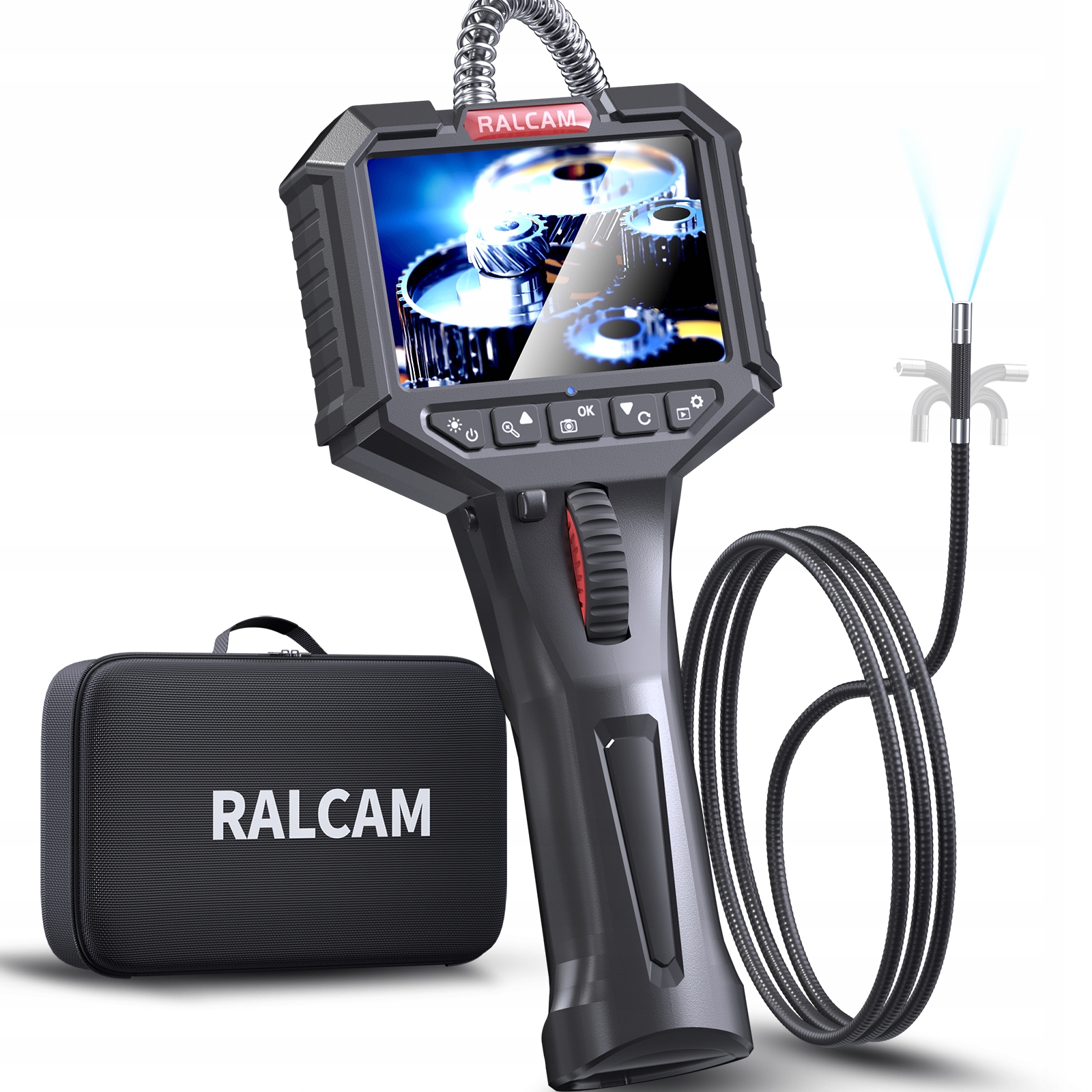 Inšpekčná kamera Boroskop Ralcam N306 Endoskop 6 mm Led Hd IP67 Toolbox