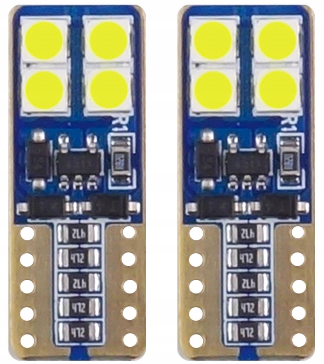 ŻARÓWKI LED CANBUS W5W POSTOJÓWKI 8SMD LEDOWE