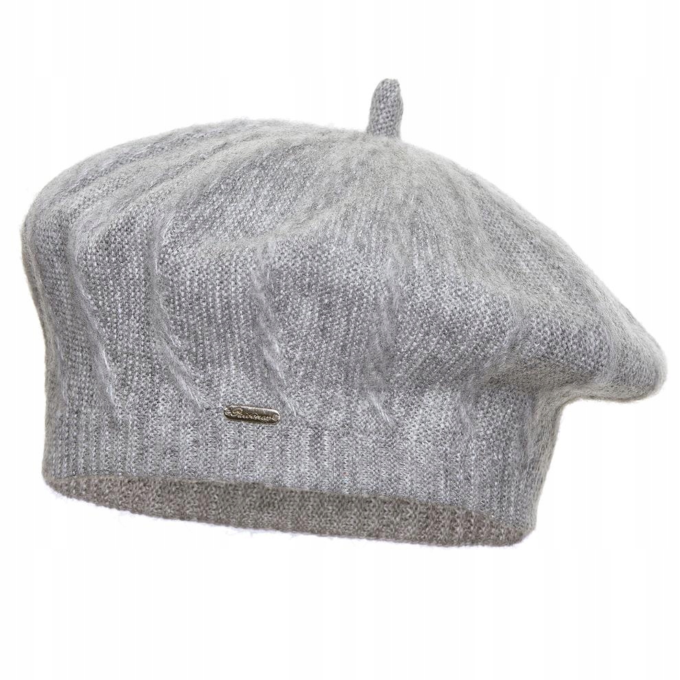 Beret damski BLANCA Jasny szary