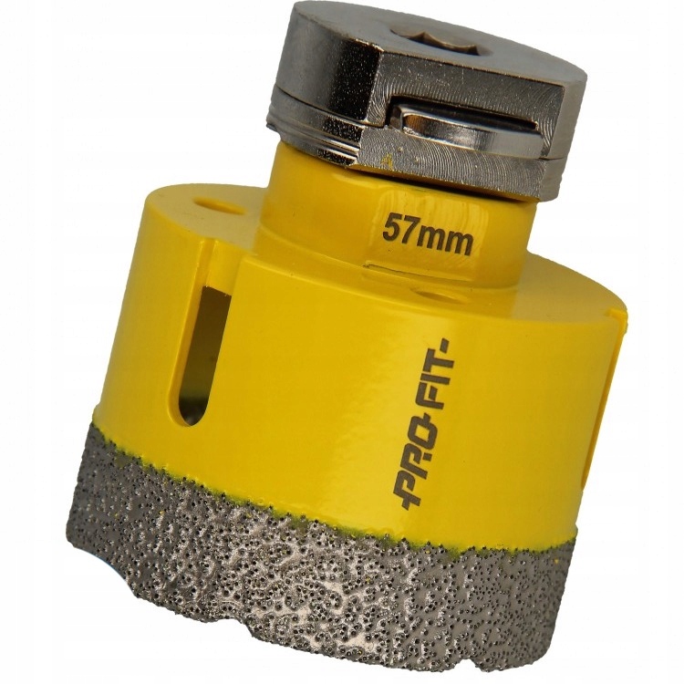 PRO-FIT Otwornica DIAMENTOWA D57 mm S10HEX kamień