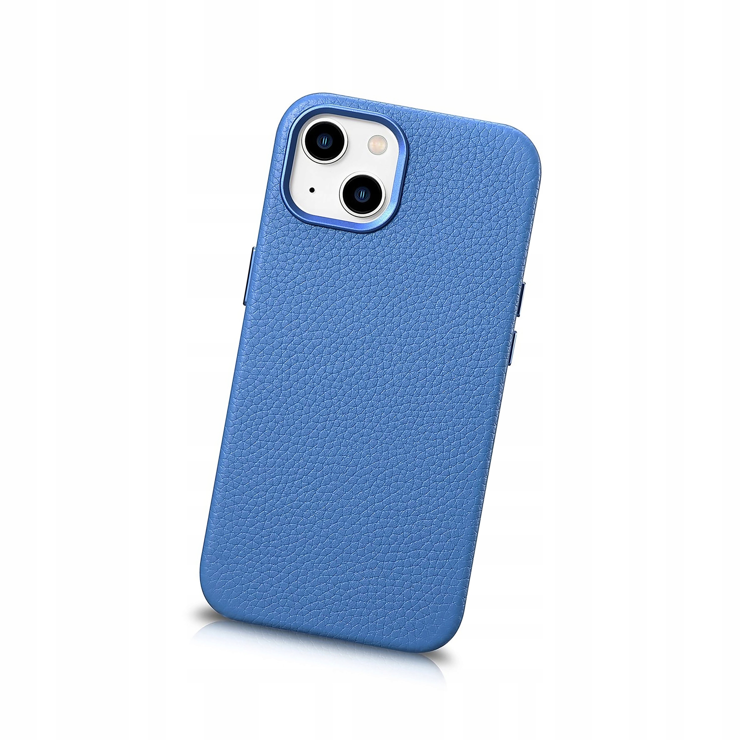 iCarer Litchi Premium Leather skórzane etui iPhone 14 Plus z MagSafe