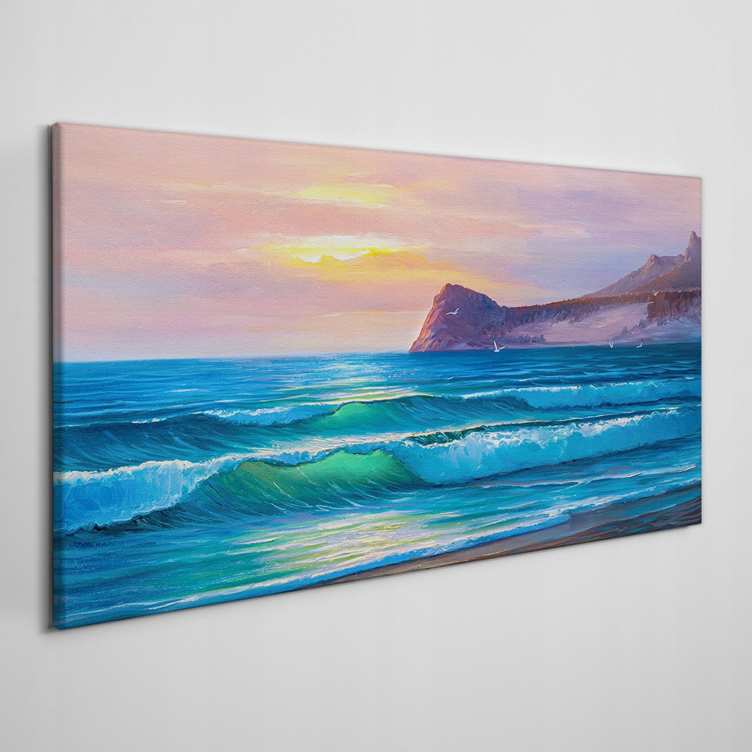 

Obraz na płótnie Wybrzeże fale przyroda 120x60 cm