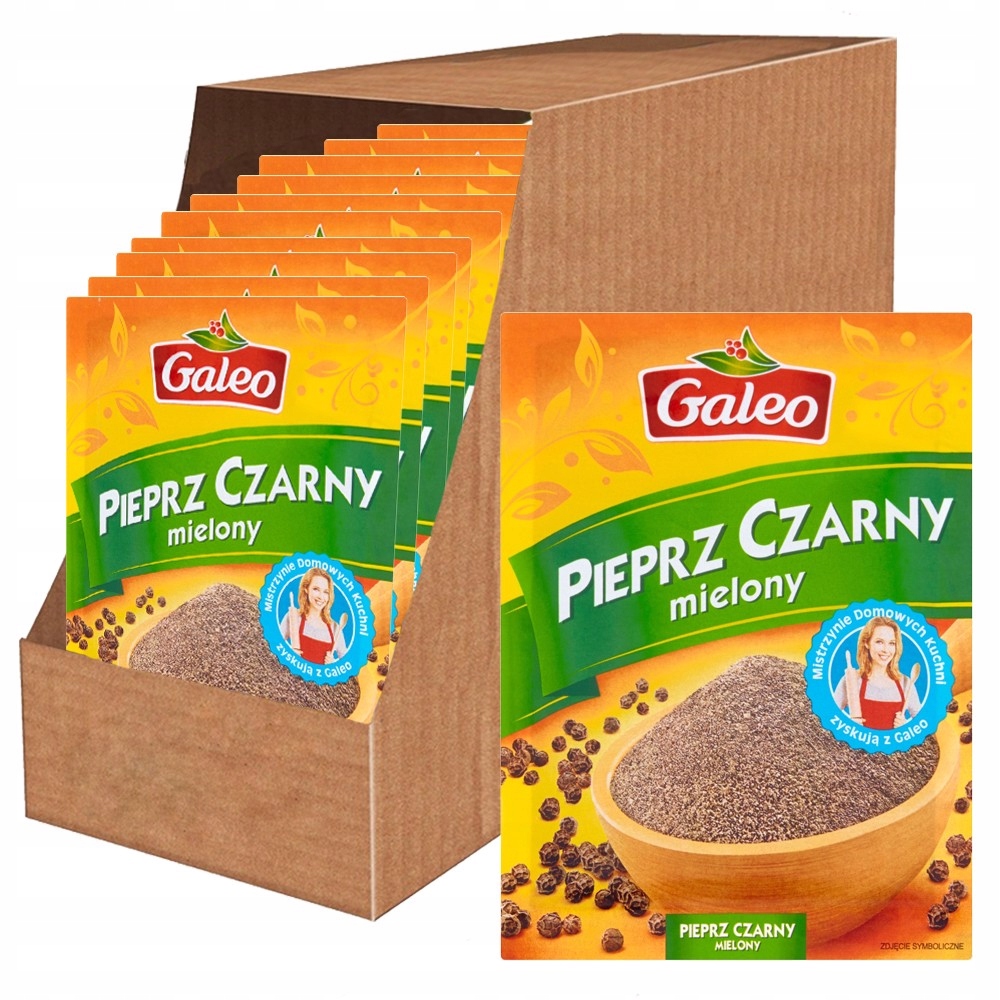 Levně Galeo Pepř černý mletý 15 g x 30 kusů
