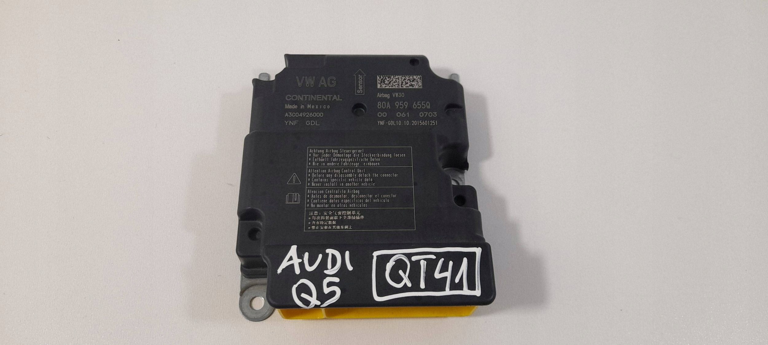 Audi Q5 80A SQ5 FY control unit airbag 80A959655Q (QT41)