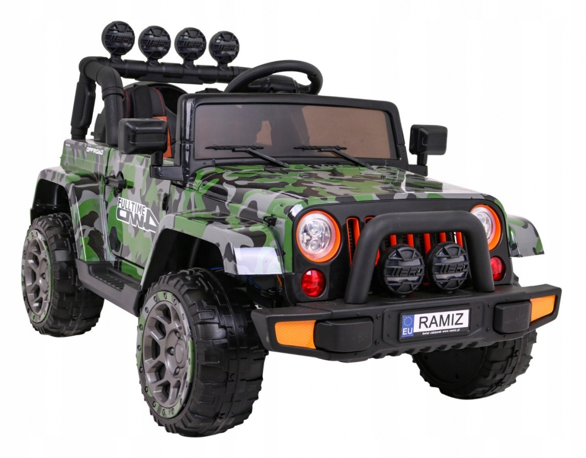 Samochód Dla Dzieci terenówka Full Time 4WD 4x4 bagażnik design Moro