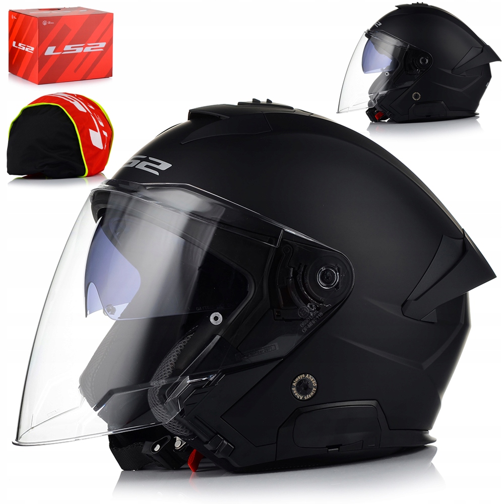 Otvorená Motocyklová Prilba LS2 OF618 Verso II Coolmax Čierna Matt Blenda