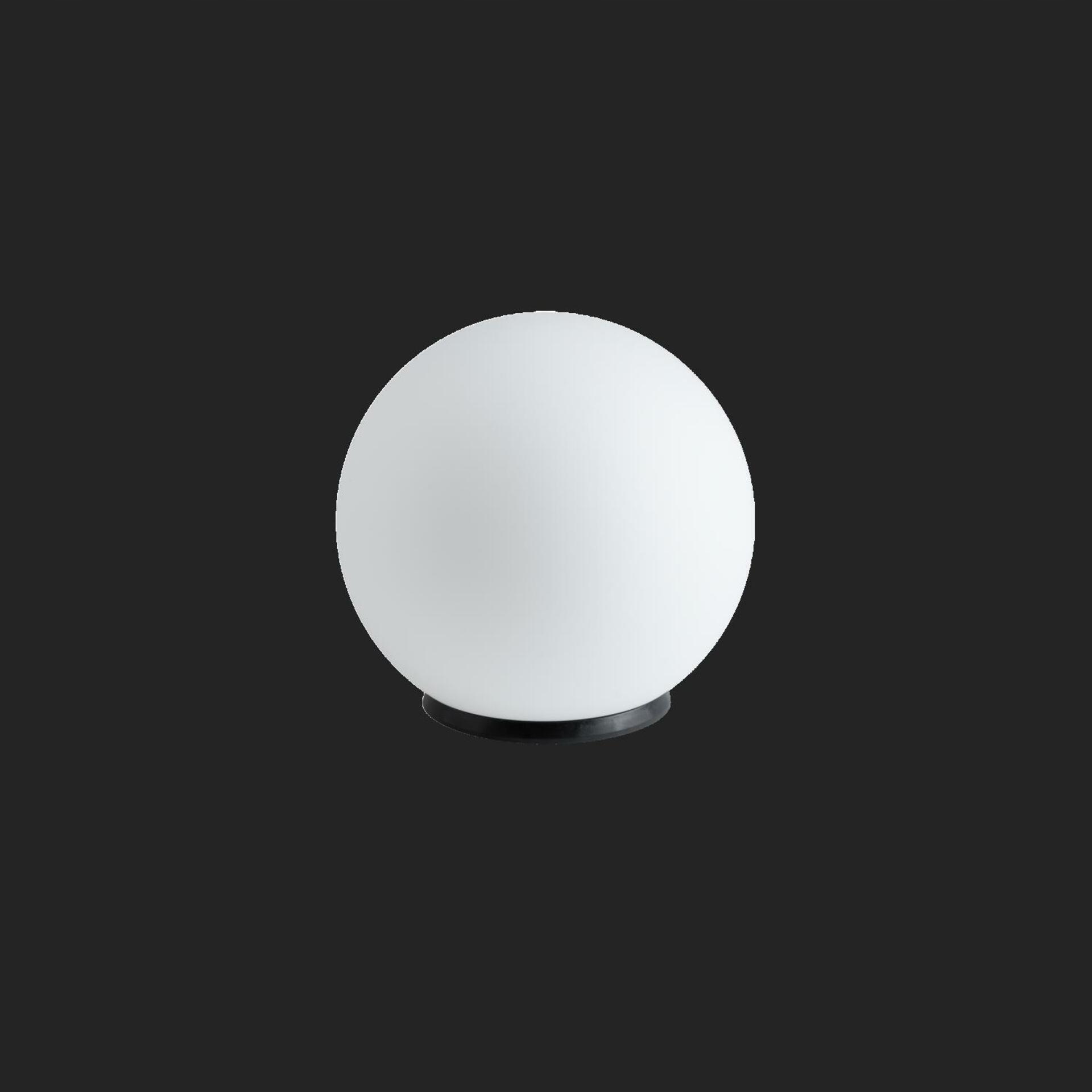 Osmont 50534 Bianca 2 stolná sklenená lampa čierna biela IP40 40W E27