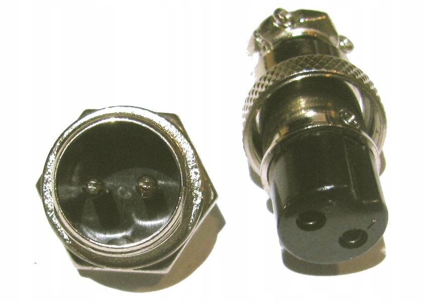 

Złącze GX16 wtyk gniazdo 2pin Mplt