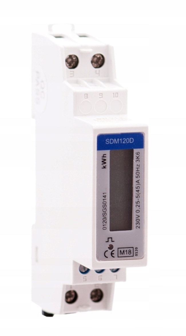 Licznik prądu miernik zużycia energii jednofazowy