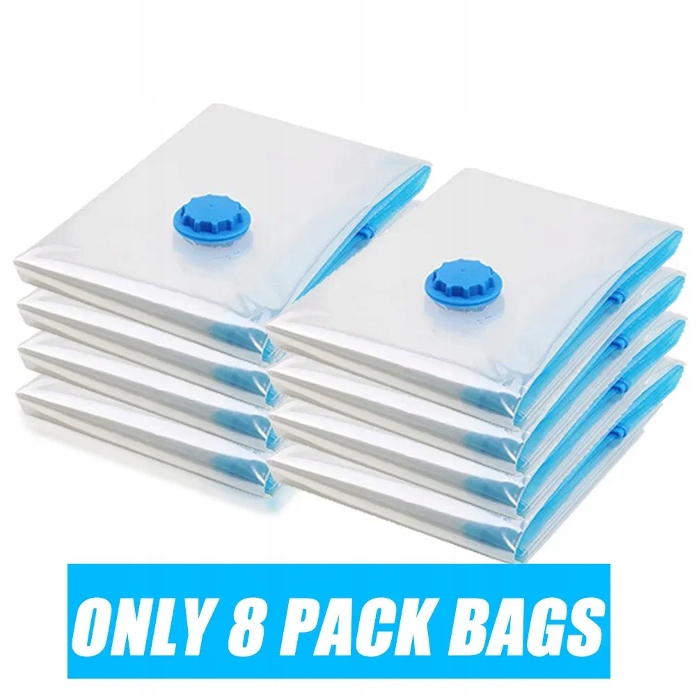 Vacuum Storage Bags 8/4 PACK Vacuum Bag Package Space Saver for Bedding