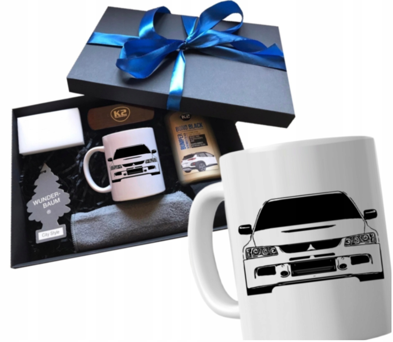 Sada hrnků pro řidiče auta Mitsubishi dárek pro kolegu k narozeninám
