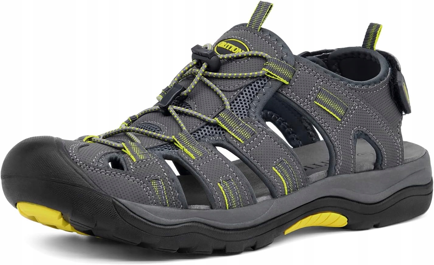 Grition Męskie sandały turystyczne sportowe trekingowe szaro-żółte roz.40