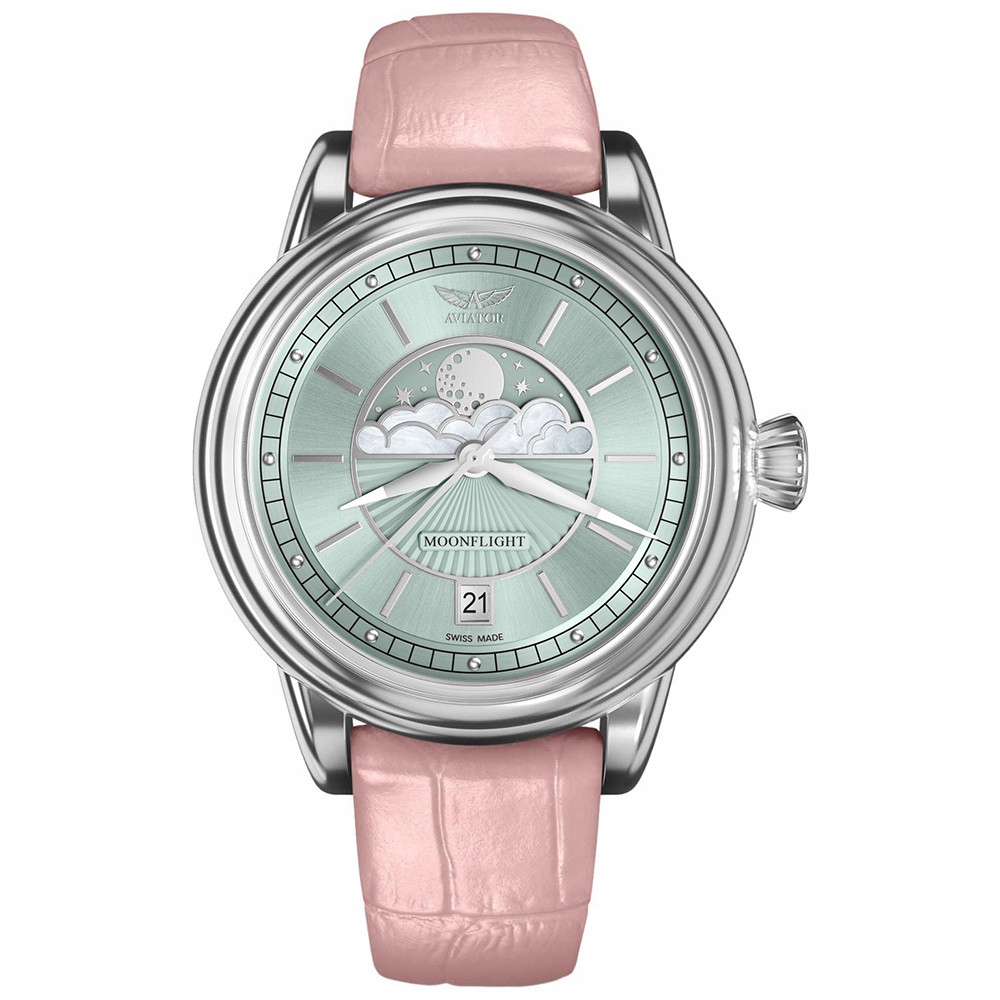 Dámské hodinky Aviator V.1.33.0.261.4.PM růžové