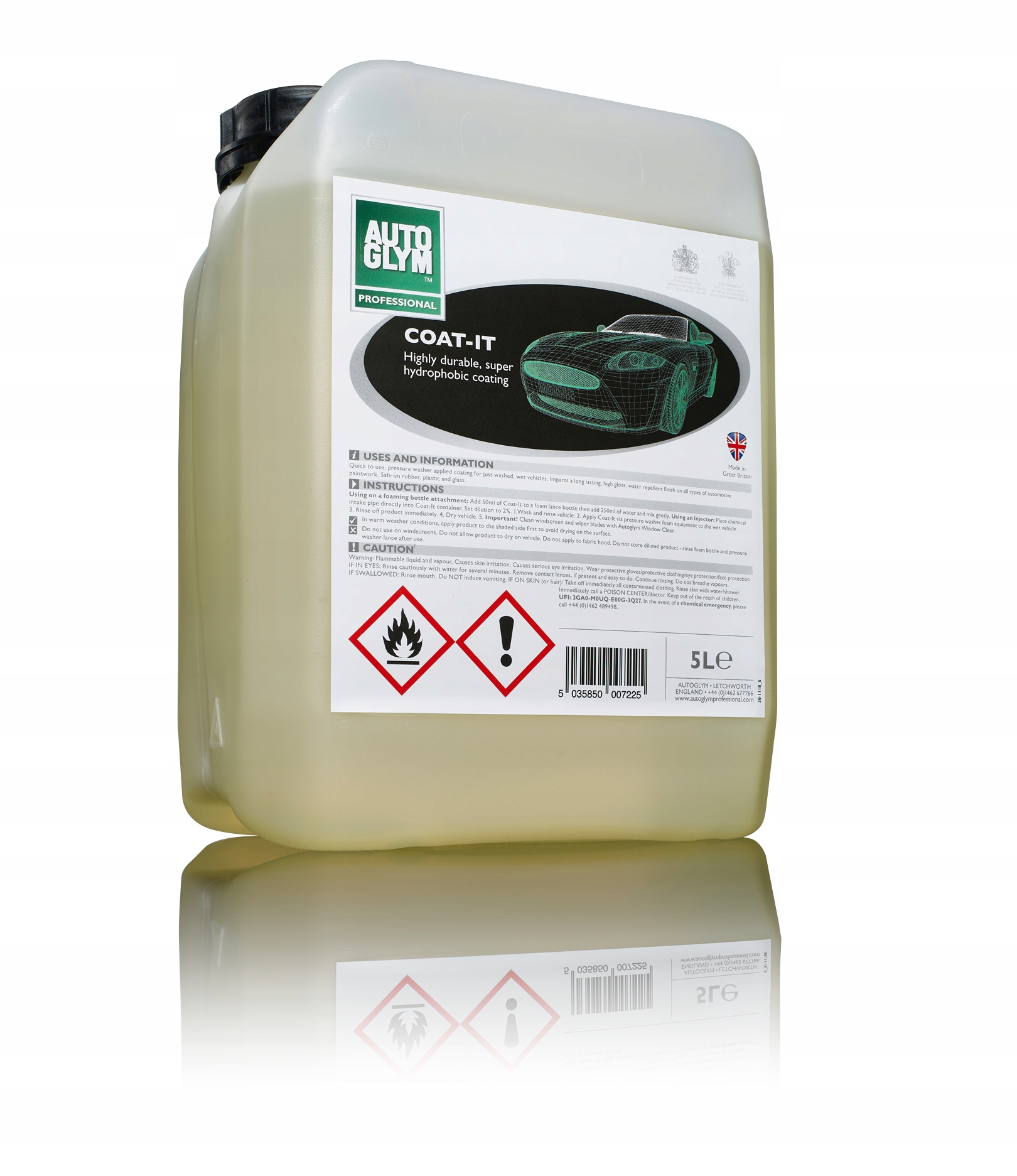 Autoglym Professional Line Coat-It – hydrofóbna vrstva na mokro 5L