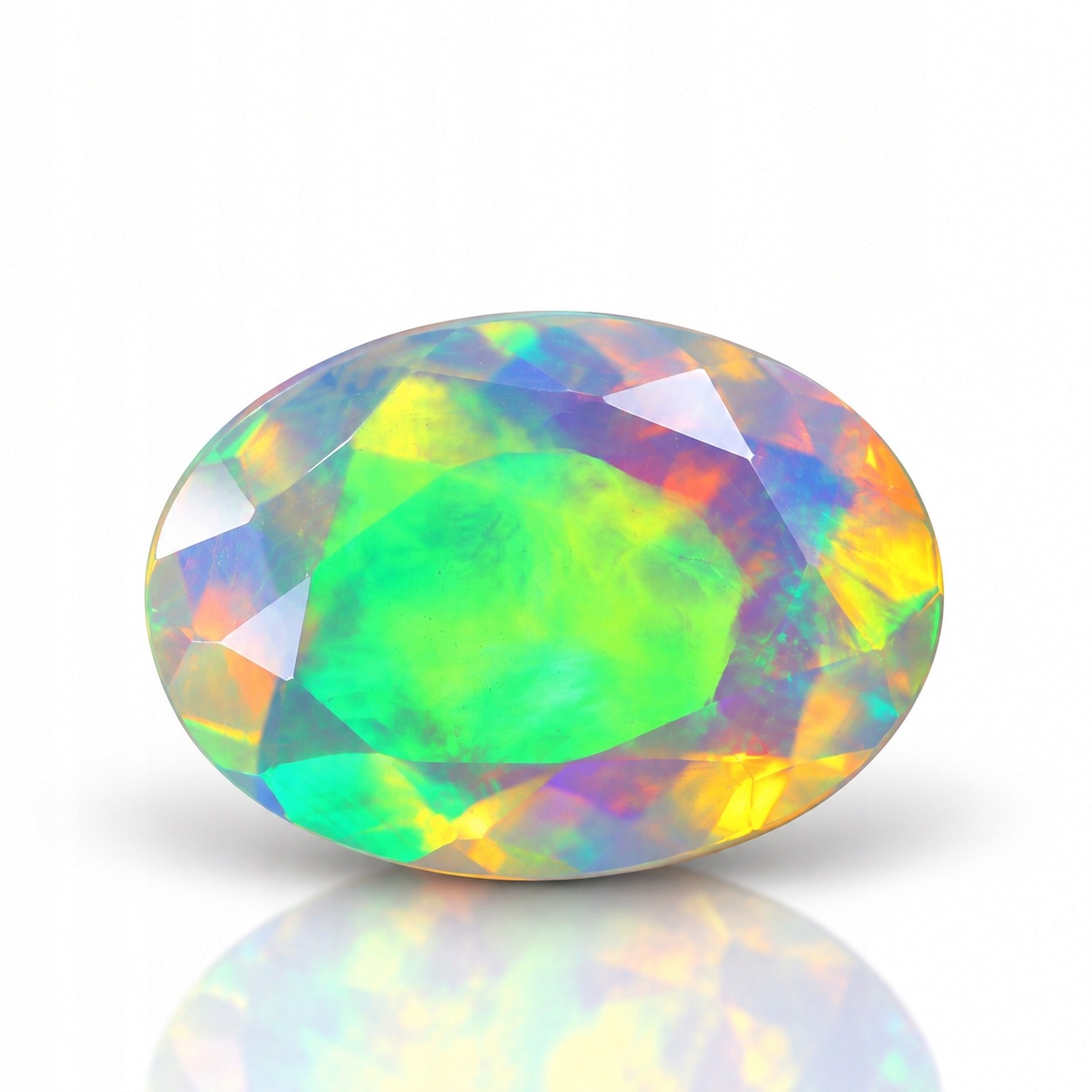 Přírodní opál 1.70 ct Ovál Etiopie certifikát Wbd