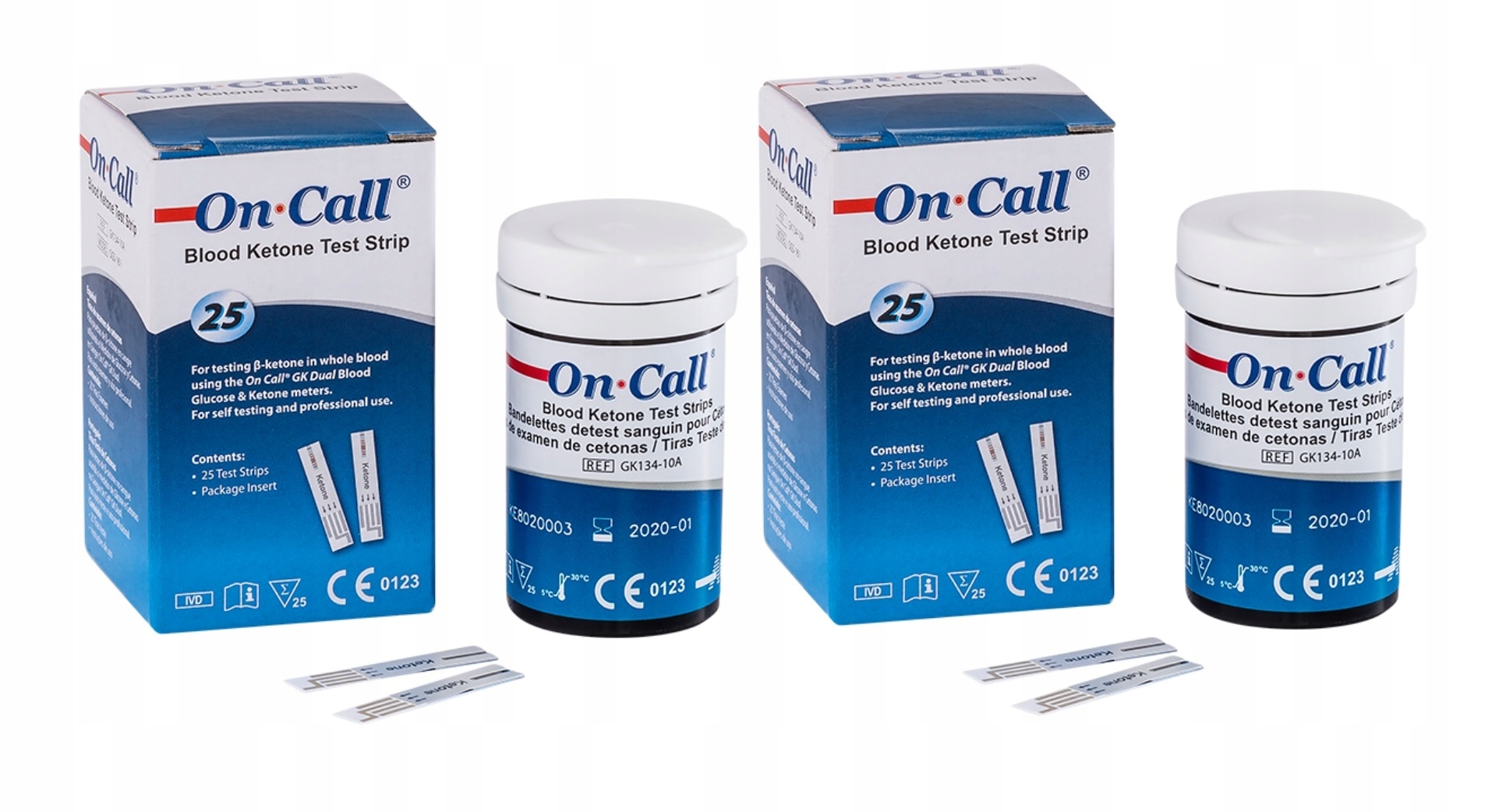 

Keto paski ketonowe ciał ketonowych 50 szt On Call