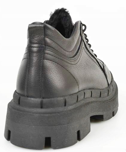 ALMODI Półbuty Skórzane Czarne N716 r.41 Rozmiar 41