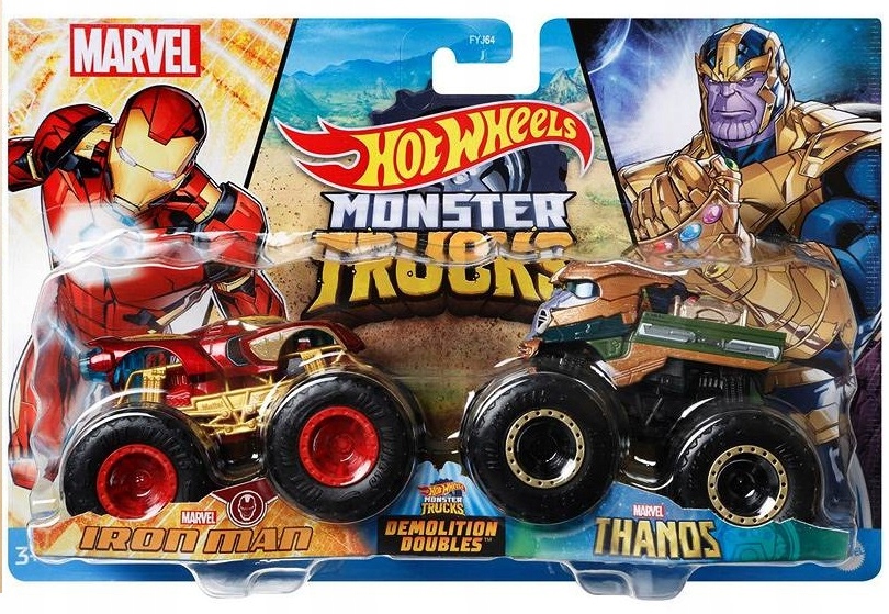 

Iron Man vs Thanos Monster Trucks Hot Wheels 1:64