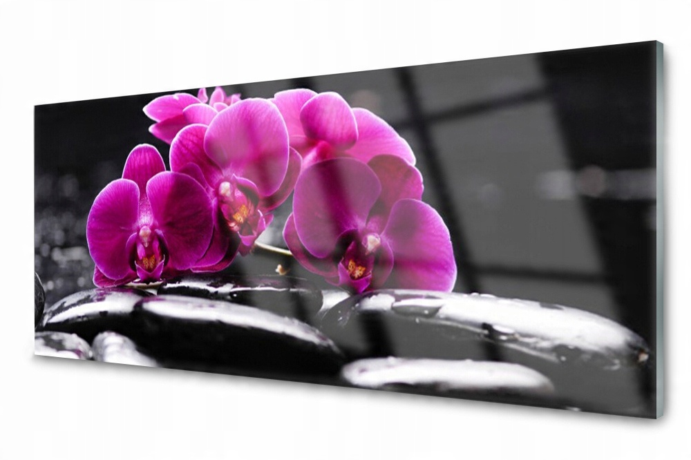 

Obraz na Szkle Kamienie Zen Orchidea Spa 125x50