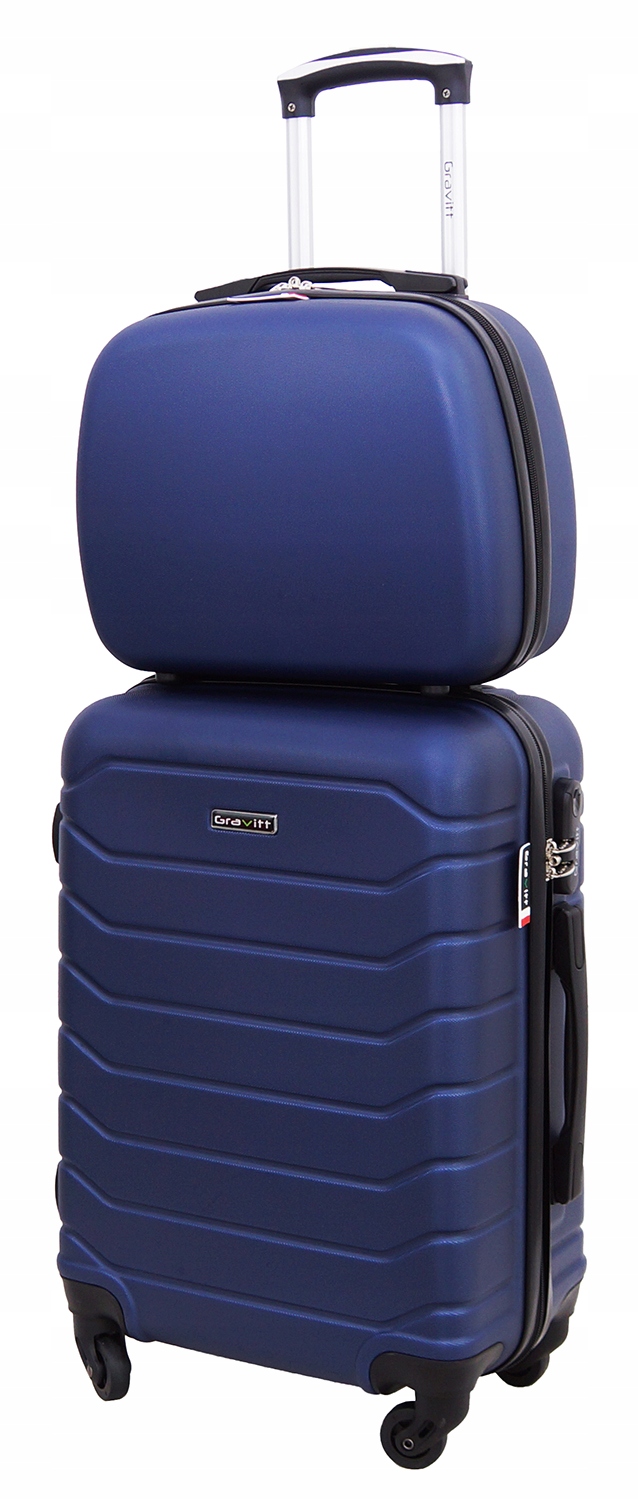 Zestaw Walizek 2w1 Walizka Podróżna Na Kółkach Kuferek Gravitt 931