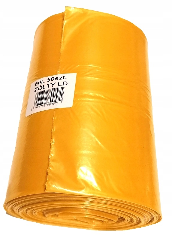 

Worki Na Śmieci Odpady Żółte Mocne 60 Litrów 50szt