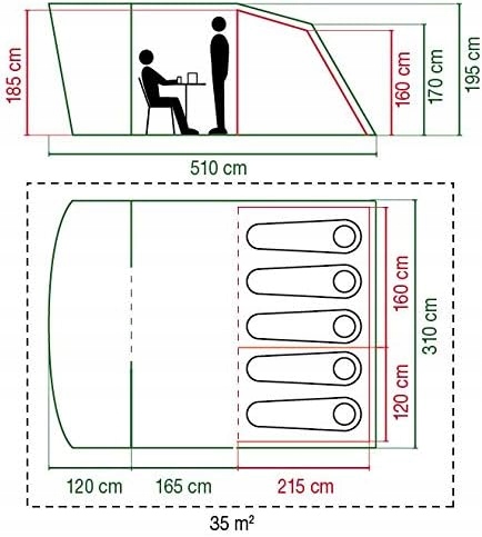 NAMIOT TUNELOWY COLEMAN ROCKY MOUNTAIN 5 PLUS XL KEMPINGOWY Marka Coleman
