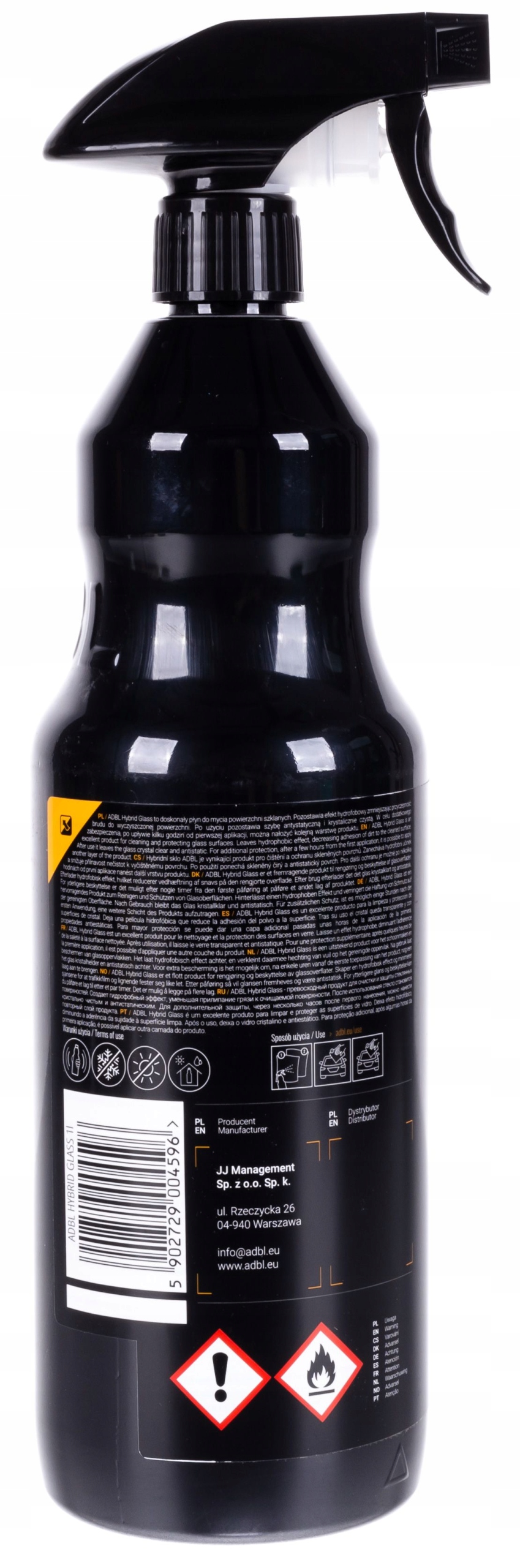 ADBL HYBRID GLASS CLEANER - PŁYN DO SZYB - 1L Stan opakowania oryginalne