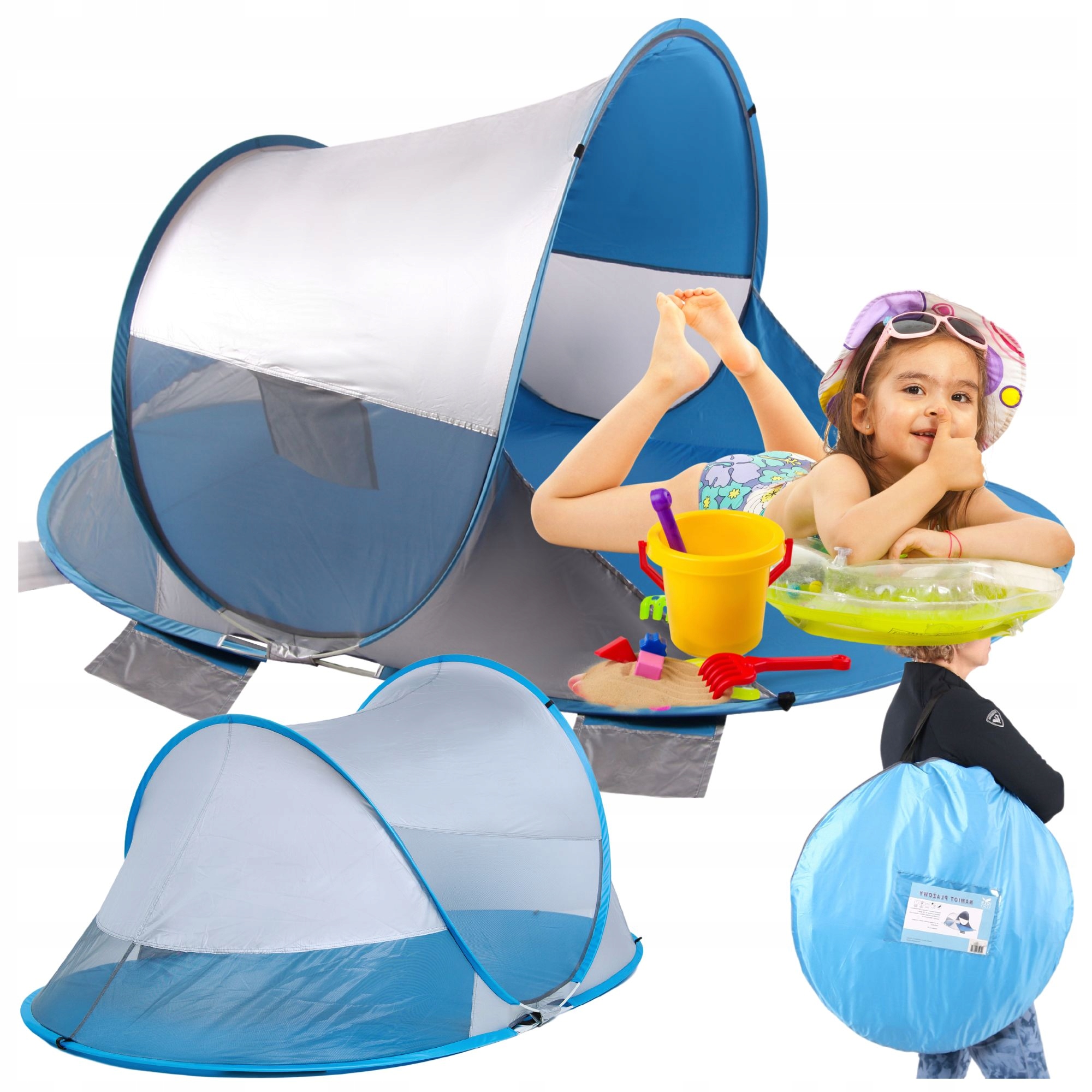 Stan Na Zahradní Pláž Paraván Samorozkládací Pop-up UV50+ Velký