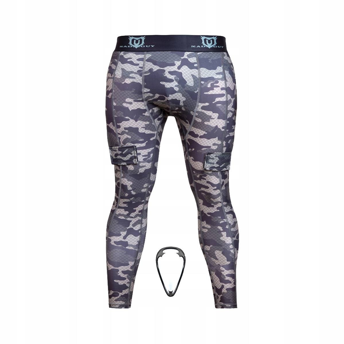 Hokejové kompresní kalhoty se suspenzorem Camo Sr L