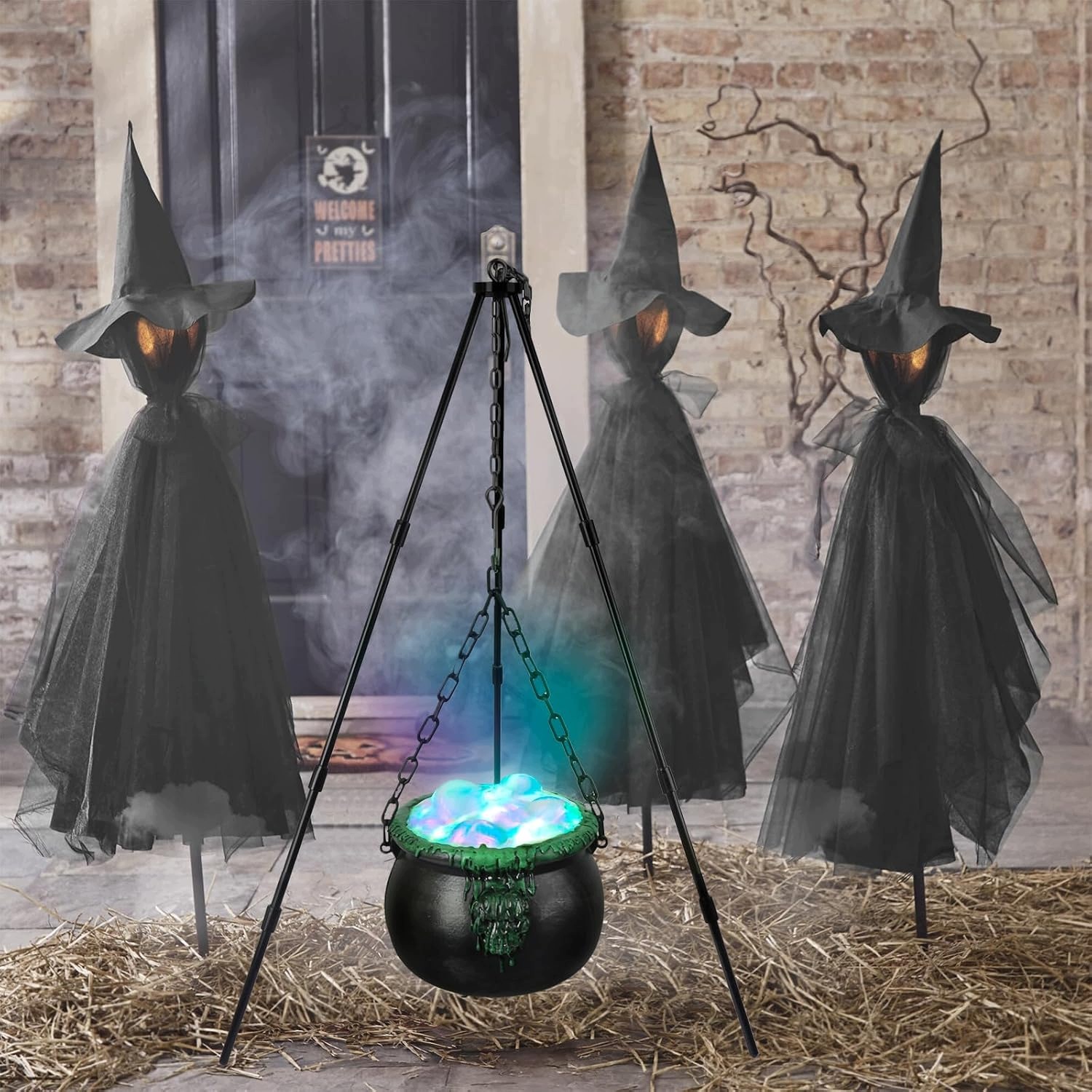 Čarodějnický Kotel Na Halloween – Světlo, Zvuk A Animovaný Efekt