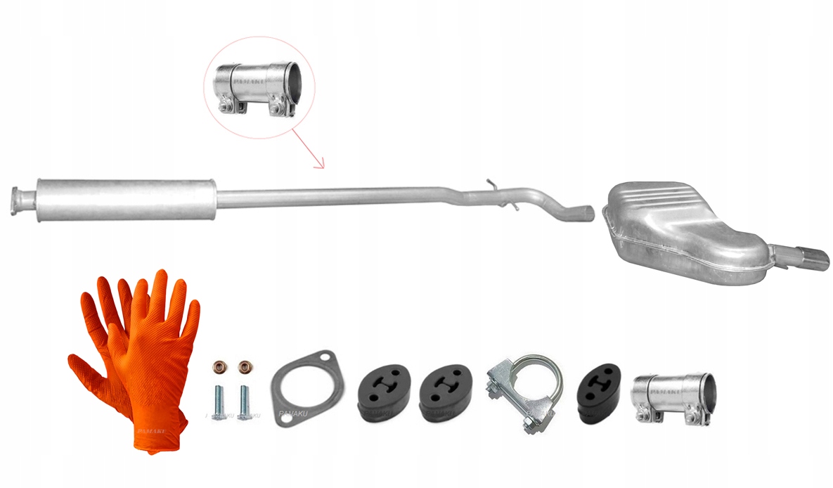 Volvo S60 2.0 2.3 2.4 (2001-2004) Tlumič Tlumiče