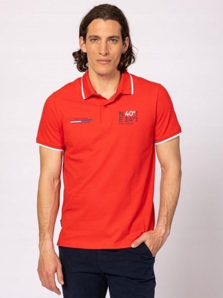 Heavy Tools Pánské Tričko Polokošile Tričko Dernet Red M