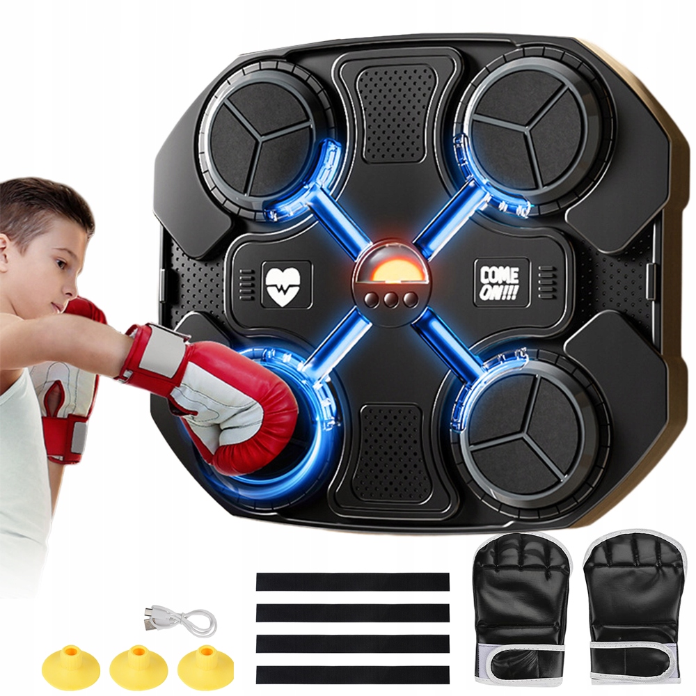 Tarcza Do Boksowania Trener Boksu Bokserska Rękawice Bluetooth Czarny