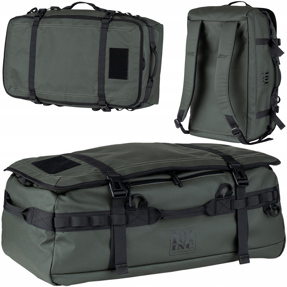 Cestovní voděodolná cestovní taška 3v1 101 Inc Duffle Bag 45 l zelená