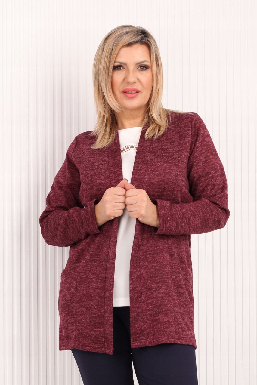 NARZUTKA DAMSKA KARDIGAN POLSKI PRODUCENT Kolor czerwony