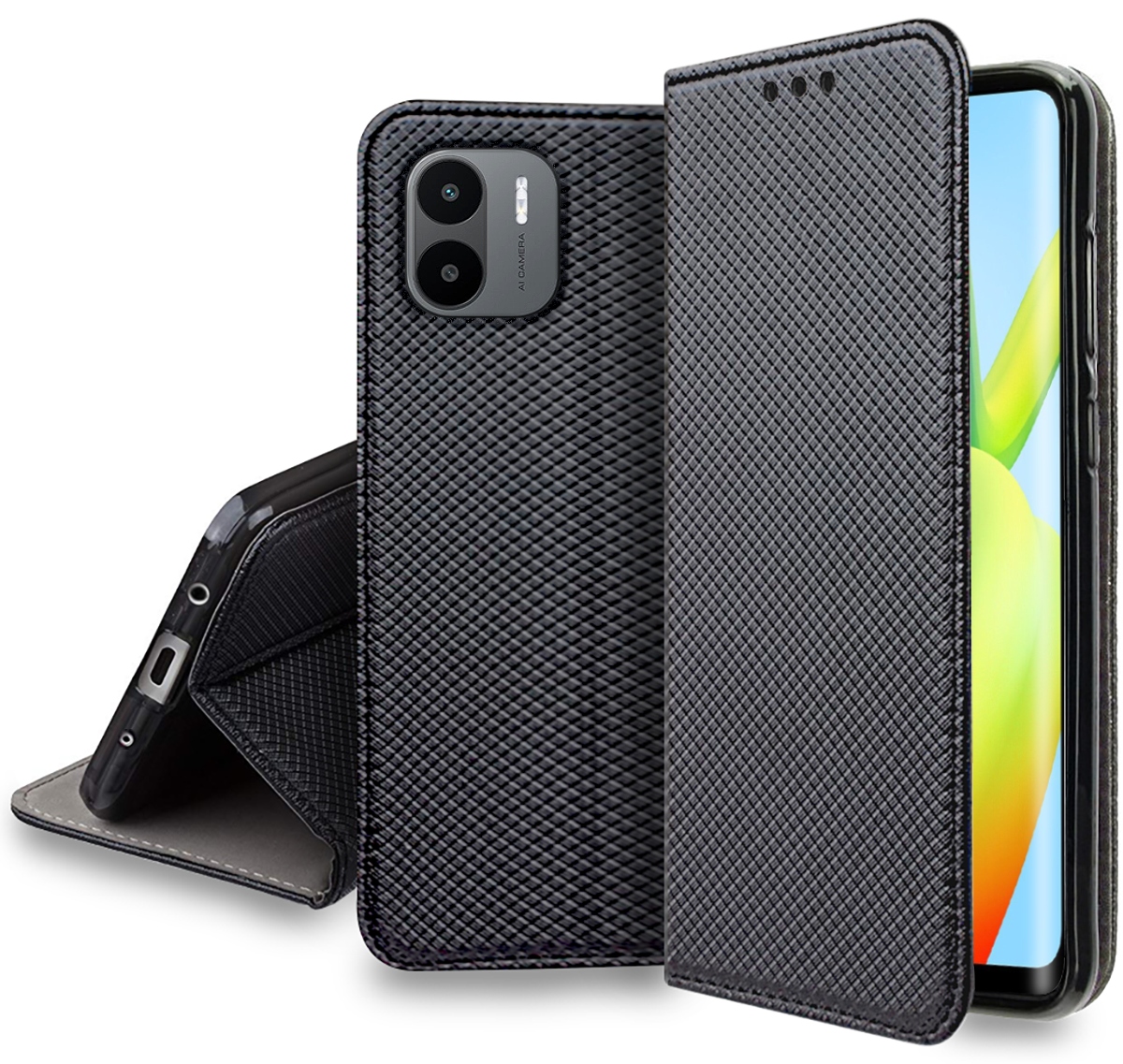 

Etui do Xiaomi Redmi A1 4G Smart Magnet Szkło 9H