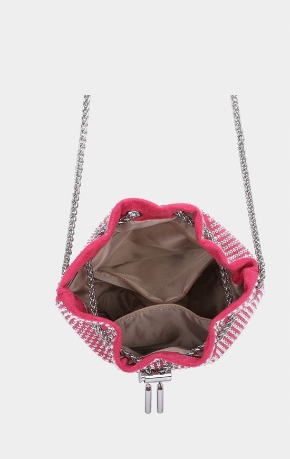 torebka/worek różowa cekiny Marka bez marki