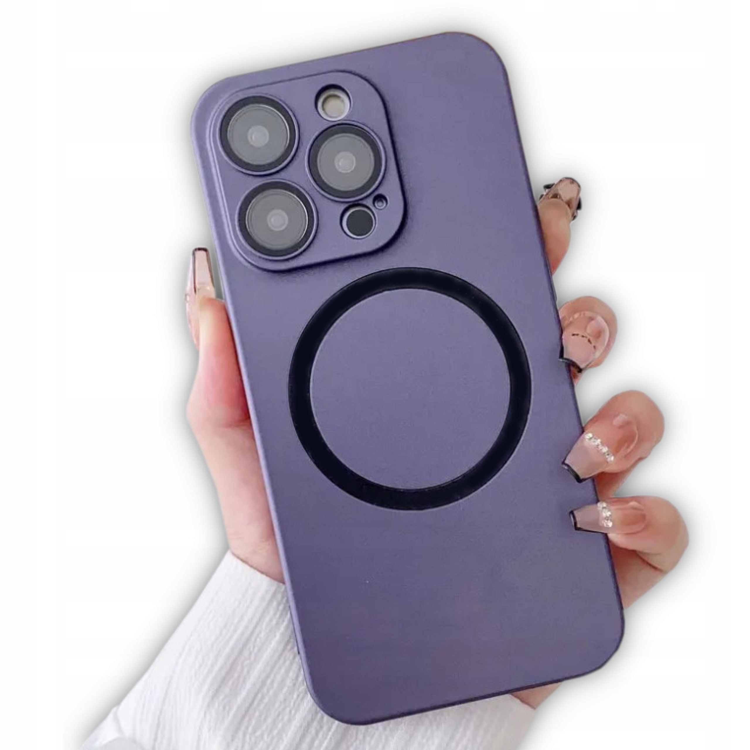 MATOWE ETUI OBUDOWA MAGSAFE DO IPHONE 13 PRO MAX KOLORY + SZKŁO HARTOWANE Kolor wielokolorowy