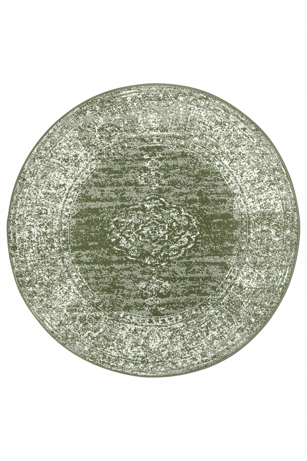 Koberec okrúhly 160 cm, tradičný, klasický vzor do obývačky s mäkkými štetinami